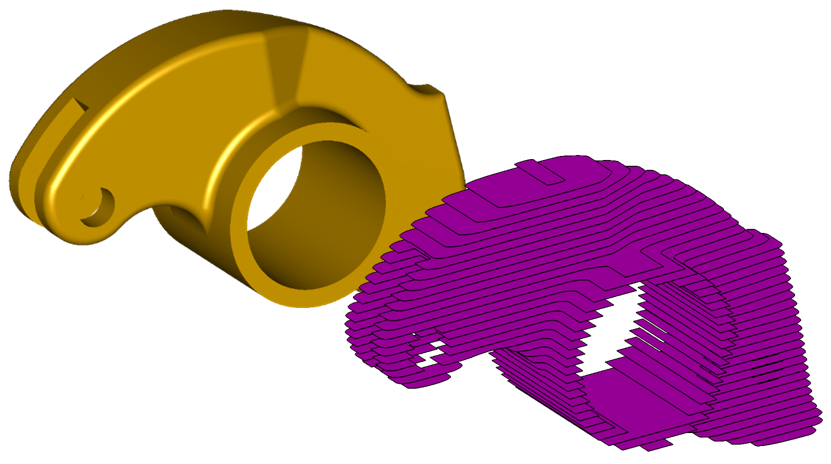 Accurate slice generation for 3D printing