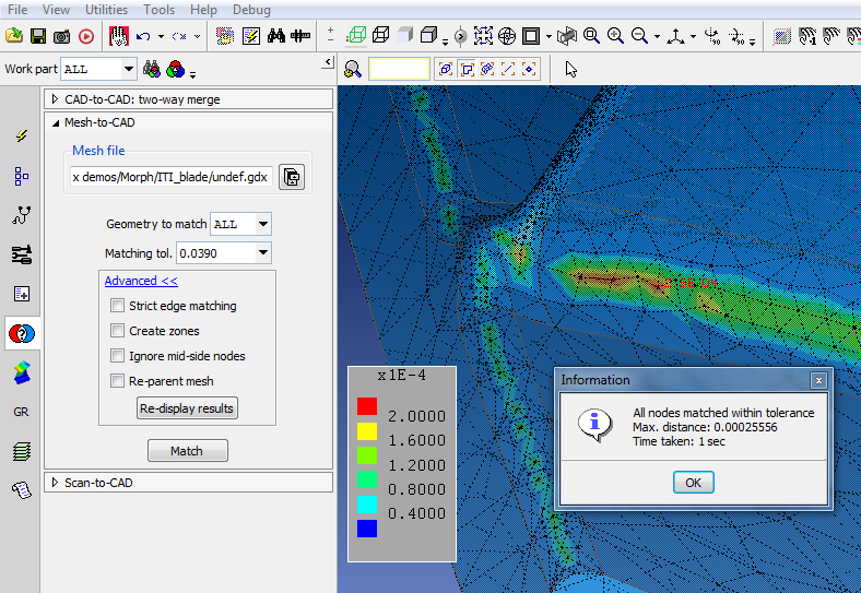 CADfix 12 Mesh to CAD Comparison