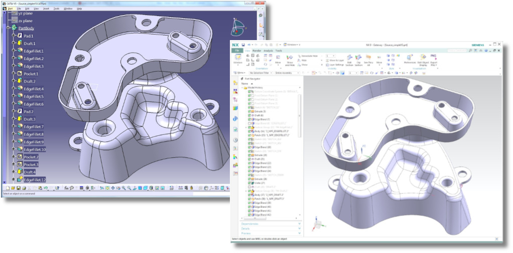 Proficiency feature-based CAD conversion